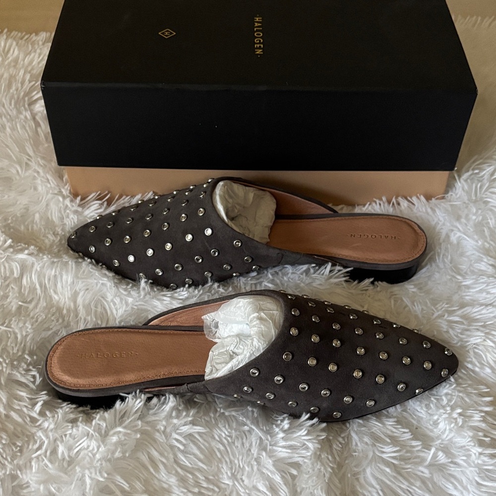 Halogen Black Studded Mules - Picture 3 of 3